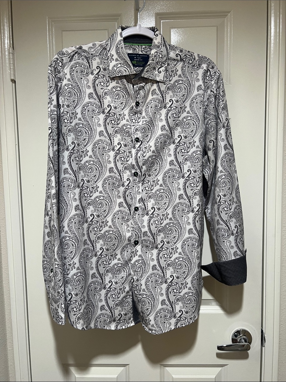 Society of Threads Paisley Print Long-Sleeve regular fit Shirt - size M